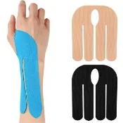 【AOAO】護腕肌肉貼10入組 預分切運動護腕肌肉貼布 彈性運動貼布(透氣 防水 防拉傷 運動繃帶 運動防護)
