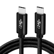 【Bill Case】GaN n Roses 終極 雙Type C 240W 多協議閃5天際線200公分 黑霸(USB IF廠製造 質優品保450天)
