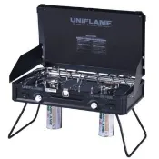 【Uniflame】Uniflame雙口爐US-1900 黑化款(高火力 露營瓦斯爐)