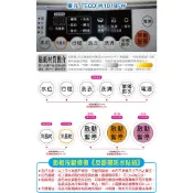 .ღ【綠光艸堂】東元TECO W1018FW 洗衣機 面板按鍵修復《反銀龍防水貼紙》修復保護按鍵～任何薄膜面板按鍵均適用