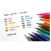 偉旗文具 飛龍Pentel SES15C-6T 彩繪毛筆 柔繪筆6色套裝組 / SES15C-12T 柔繪筆12色套裝組【APP滿額下單10%點數(單一帳號最高1000點)】9/30止