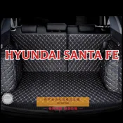 (現貨)工廠直銷適用現代Hyundai Santa Fe系列專用汽車皮革全包圍後車廂墊 耐磨防水 後行李箱 防水墊