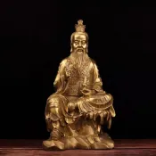 純銅太上老君嚴選佛像擺件太清道德天尊老子銅像家用供養道家祖師神像限定