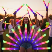 20 支多色 RGB LED 發光泡棉棒,適用於派對、耶誕節、生日、婚禮 - 發光助興棒