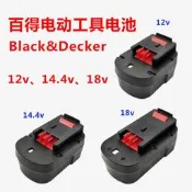 適用Black&Decker百得電池12v14.4v18V電動工具BD1204L充電器9.6V