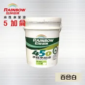 Rainbow 虹牌油漆 虹牌450 水性水泥漆 (平光) 百合色 - 5加侖 /