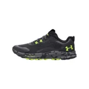 (店+)【UNDER ARMOUR】3024186-102 Charged Bandit Trail 2 舒適絨面革運動休閒百搭 網布 低幫跑步鞋 男款 黑