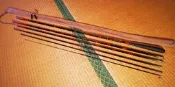 收藏品GAMAKATSU初代綠骨18尺並繼竿DAIWA朱紋峰日鯽土鯽魚鯉魚福壽竿極硬