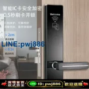 寶島萬象百貨 [歡迎詢價 可開發票]【反鎖旋鈕更安心】酒店刷卡鎖智能密碼門鎖賓館公寓民宿磁卡感應