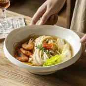 喜挖2店 設計款北歐風異形碗高級感陶瓷意境菜碗家用拉麵碗斗笠碗餐具湯碗