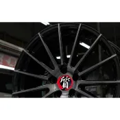 【泓越鋁圈五股門市】全新 正美國 AG M615 19吋 M615 亮黑透黑髮絲面 旋鍛鋁圈 輕量化