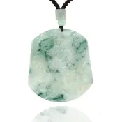 【喜緣玉品】天然A貨翡翠 霸氣龍牌 玉珮(白底青)