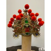 「昌隆」 新款台A安金紙帽 帝帽 廣澤尊王 李府千歲 眾多神明適用 神帽 神明帽 平價 多尺寸