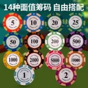 籌碼幣百家樂麻將籌碼板14克皇冠拉斯維加斯德州撲克籌碼 可定製