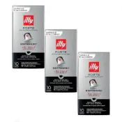 (店+)【illy】illy Forte重烘培濃縮*3 三盒組 咖啡膠囊 小顆的膠囊咖啡  〈可適用Nespresso〉