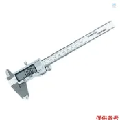 Crtw 電子數字游標卡尺不銹鋼測量工具 150mm 公制,用於內部外部深度長度高度和厚度測量