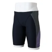 MIZUNO EXER SUITS N2MBB56493 男泳褲 長四角泳褲 訓練用 黑x深橄欖【iSport愛運動】