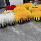 熱銷款~保固舞獅舞龍 專用鞋,醒獅鞋舞獅鞋表演鞋純羊毛,碼數留言,醒獅鞋毛 26/6
