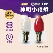 【瘋伍金燈飾】舞光LED 0.5W E12燈頭 神明小夜燈(2入/組) 神桌燈 光明燈 超省電 蠟燭燈 神明燈