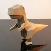 問創DIY手作3D紙模型 - 史前小暴龍(4色可選)