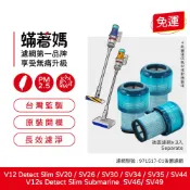 蟎著媽 適用Dyson 戴森 V12 V12s 吸塵器 Detect Slim Absolute Clean Fluffy 集塵濾網