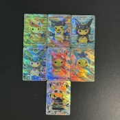 2026新款PTCG寶可夢 DIY收藏卡日版變裝皮卡丘合集雲紋閃工藝 代餐看畫