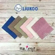 【DK襪子毛巾大王】LIUKOO 煙斗歐風方巾 台灣製純棉手帕 口水巾