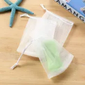 (店+)【收納女王】高級加厚網紗肥皂袋11*10cm(收納袋 瀝水袋 去角質沐浴袋)