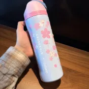 Mango小鋪🥭Owala Starbucks 星巴克櫻花聯名保溫瓶 不鏽鋼彈跳吸管水壺 大容量隨身杯 夢幻櫻花紋路