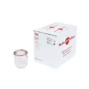 (店+)Weck 762玻璃密封罐 220ml 單箱12入(含密封圈+扣夾/Tulip Jar/布丁杯/醬料碗/收納罐)