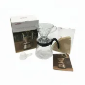 (店+)【愛鴨咖啡】HARIO VCND-02B-TW 百年紀念款 手沖滴漏組合 2-4人份 濾杯 無漂白濾紙 花茶壺