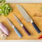【KitchenAid】美國 不鏽鋼刀具3件  / 三德刀 主廚刀 水果刀 多用刀 削皮刀 料理刀