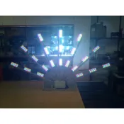 LED孔雀燈 全彩燈板 三色爆閃燈LED爆閃燈 檳榔燈 LED招牌 檳榔攤專用孔雀燈全彩中型3LED燈桿X7
