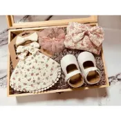 (店+)女寶寶禮盒 粉碎花·彌月禮盒·滿月禮·嬰兒禮盒·新生兒禮盒·滿月送禮·彌月禮·寶寶禮盒·寶寶禮物·週歲禮物·滿月送禮