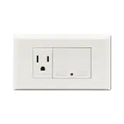 【朝日電工】雙USB充電器附接地單插座組(埋入式USB充電接地插座)