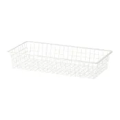 【IKEA 宜家家居】ALTARLIDEN 網籃，白色，80x42 公分