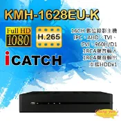 昌運監視器 ICATCH 可取 KMH-1628EU-K 16路錄影主機 H.265 TVI/AHD/CVI/IPC DVR