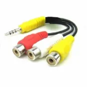 3.5孔轉3RCA 影音AUX 3.5mm轉3RCA AV線 蓮花頭 轉接線 RCA線