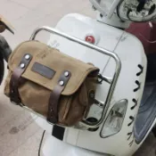 機車包 馬鞍包 防水機車側包 復古帆布工具包 機車置物袋 腳踏車包 檔車邊包 重機後座包 電動車掛袋 腳踏車配件WEIB
