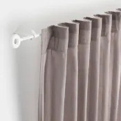 【IKEA 宜家家居】IRJA 窗簾桿組, 白色, 140 公分