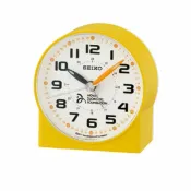 大高雄鐘錶城 seiko SK037 精工鐘 (QHE907Y) 夜光特殊造型小鬧鐘(黃)/5.8*5.7*3.4 cm｜樂天領券現折★全館特惠中★指定刷卡回饋10%