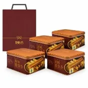 【美式賣場】美心 原味雞蛋卷448gx4盒-附提袋(香港蛋捲/中秋禮盒/年節禮盒/送禮首選)