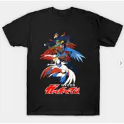 【白墨燙畫】動漫科學小飛俠Gatchaman圖案印花男士百分百純棉圓領短袖T恤。多種顏色可選