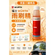 (鴻富小舖)雨刷精30ML/玻璃清潔劑/雨刷條潤滑劑/玻璃油膜去除劑/WÜRTH福士