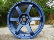 (DF05)18吋鋁圈 5X108 限量版消光藍 FOCUS KUGA MONDEO 類RAYS TE37SL