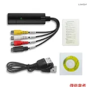 VHS轉數字轉換器USB 2.0視頻轉換器音頻採集卡VHS盒VHS錄像機電視轉數字轉換器支持Win 7/8/10