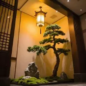 客製化🔥免運🚛可開發票 🌟仿真松樹迎客鬆造型樹中式茶館假樹仿真樹假松樹室內景觀羅漢松 仿真花 仿真樹  仿真綠植