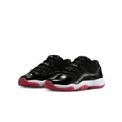 (店+)【NIKE 耐吉】Air Jordan 11 Low Bred 2025 黑白紅 GS 復刻 經典 低筒 大童鞋 FV5121-006