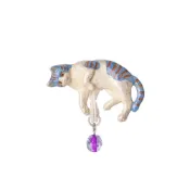 (店+)【Palnart poc】官方正品 貓咪獨自玩耍 耳夾 ひとり遊びイヤーカフ Messing around 4FEC004