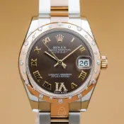 Rolex 勞力士 Datejust 31 178341 巧克力面盤 18K玫瑰金 半金 羅馬鑽 DJ31mm 公司貨